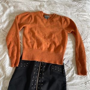 Banana Republic Orange merino wool top